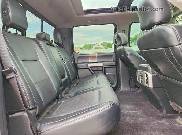 1FTEW1EGXGKD14284 2016 FORD F150 Black უკანა სავარძლების ხედი