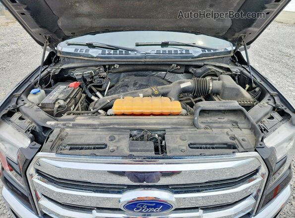 1FTEW1EGXGKD14284 2016 FORD F150 Black უკანა სალონის ხედი