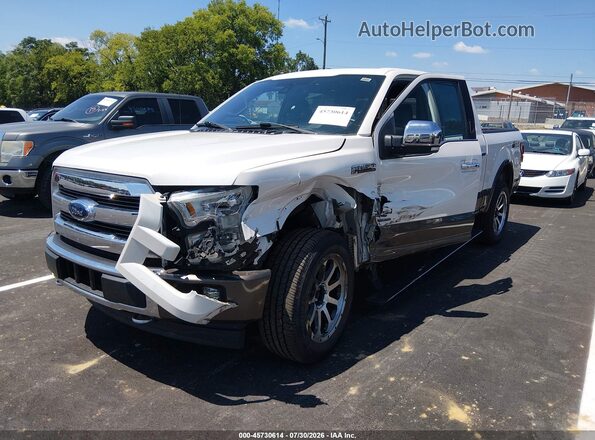1FTEW1EGXHFC45493 2017 FORD F150 White Przód lewy