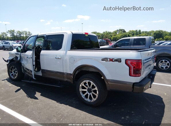1FTEW1EGXHFC45493 2017 FORD F150 White Widok wnętrza 360 stopni