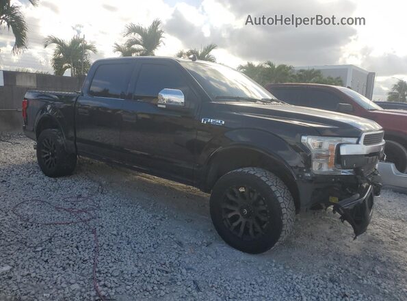 1FTEW1EGXJFD36897 2018 FORD F150 Черный Передняя правая четверть