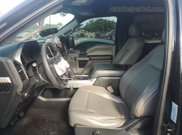 1FTEW1EGXJFD36897 2018 FORD F150 Черный Вид салона спереди