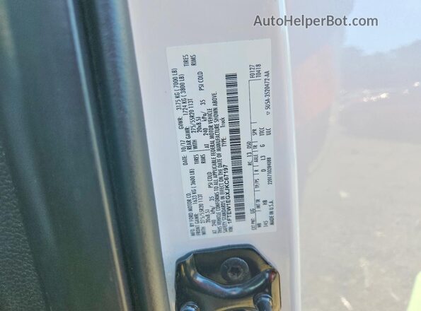 1FTEW1EGXJKC67197 2018 FORD F150 White Widok komory silnika