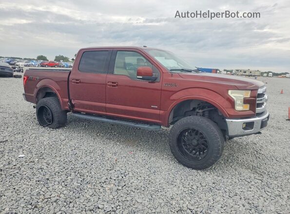 1FTEW1EP0GFB30481 2016 FORD F150 Maroon Przód prawy
