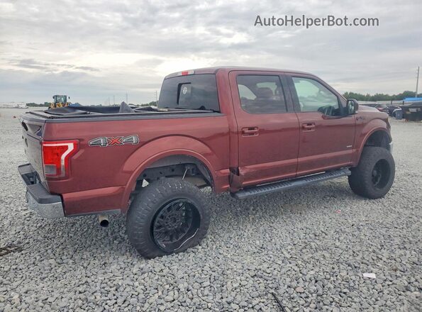 1FTEW1EP0GFB30481 2016 FORD F150 Maroon Tył prawy
