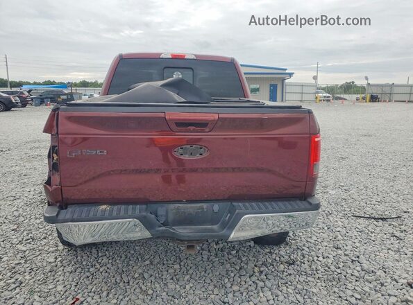 1FTEW1EP0GFB30481 2016 FORD F150 Maroon Widok z tyłu