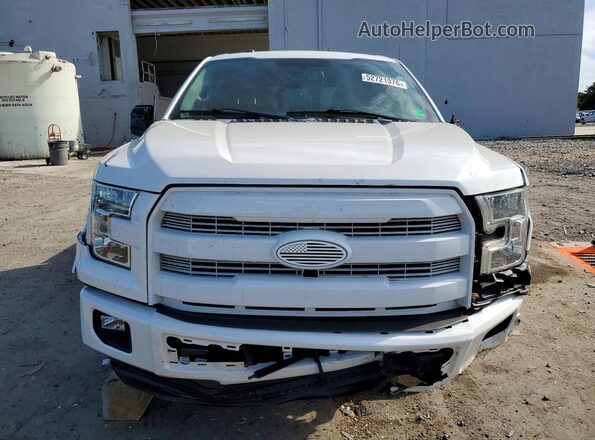 1FTEW1EP0GFB40251 2016 FORD F150 White Widok z przodu