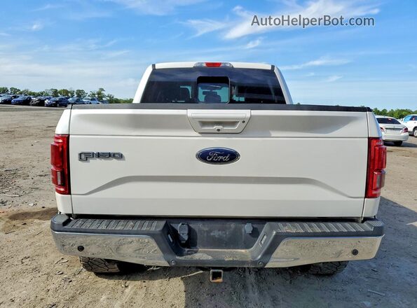 1FTEW1EP0GFB40251 2016 FORD F150 White Widok z tyłu