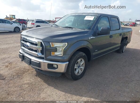 1FTEW1EP0GFC17457 2016 FORD F150 Серый Передняя левая четверть