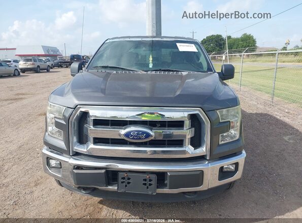 1FTEW1EP0GFC17457 2016 FORD F150 Серый Вид задней части салона