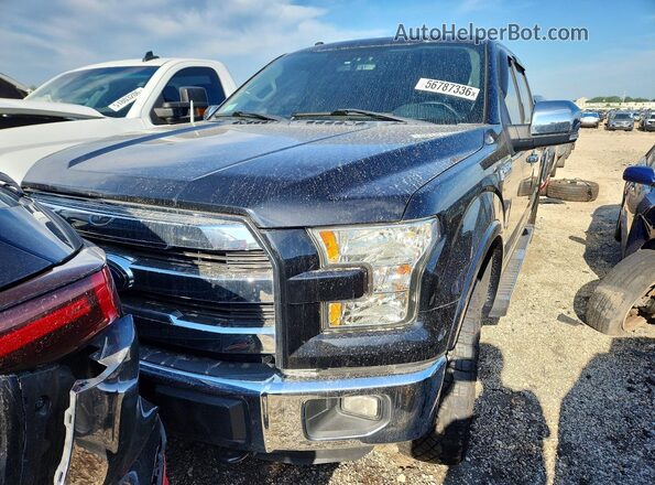 1FTEW1EP0GFC37790 2016 FORD F150 Black Widok z przodu