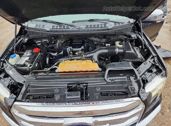 1FTEW1EP0GFC37790 2016 FORD F150 Black Widok wnętrza z tyłu
