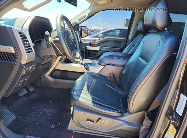 1FTEW1EP0GFC37790 2016 FORD F150 Black Widok wnętrza z przodu
