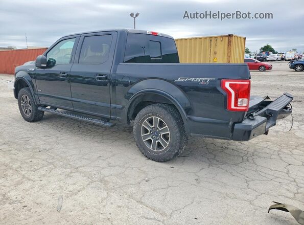 1FTEW1EP0GFD01245 2016 FORD F150 Black Rear left