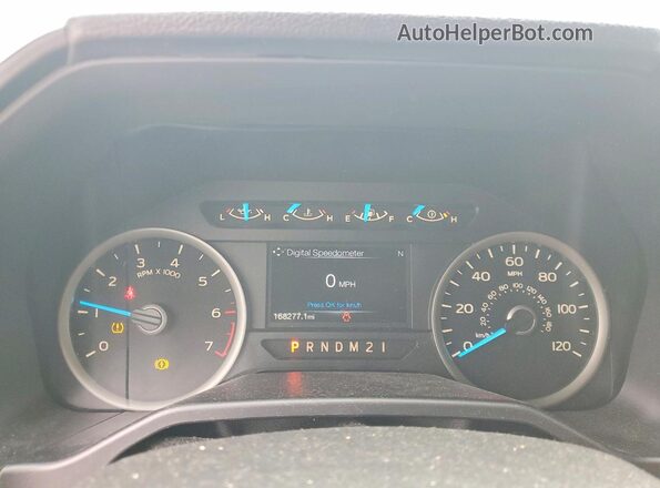 1FTEW1EP0GFD01245 2016 FORD F150 Black Instrument cluster view