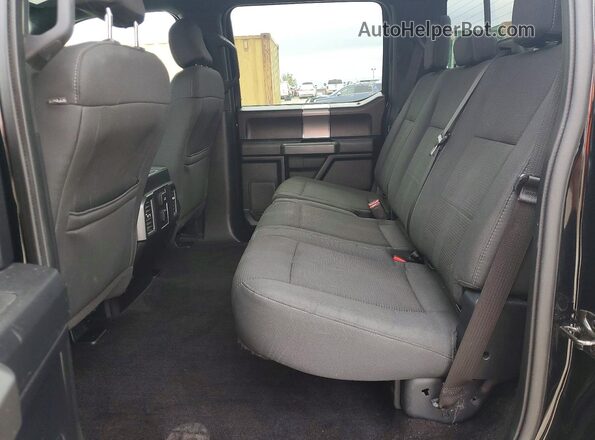 1FTEW1EP0GFD01245 2016 FORD F150 Black Rear seats view