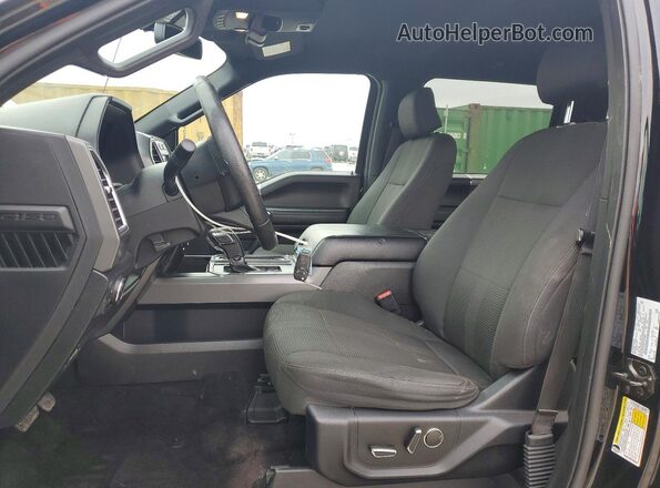1FTEW1EP0GFD01245 2016 FORD F150 Black Front interior view