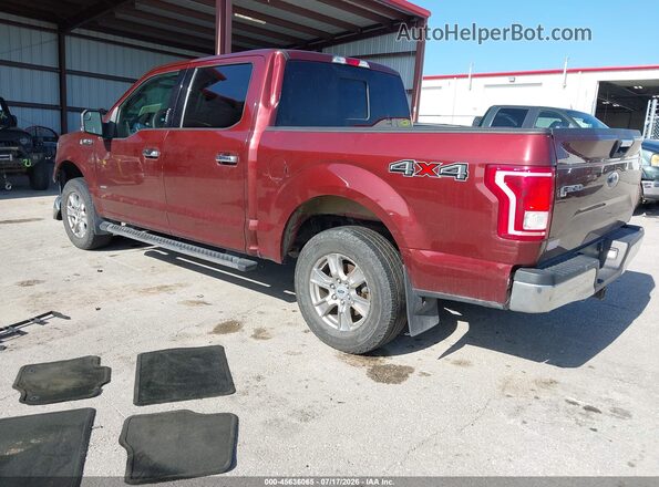 1FTEW1EP0GKD41722 2016 FORD F150 Burgundy Հետևի ձախ