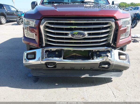 1FTEW1EP0GKD41722 2016 FORD F150 Burgundy Դիմացի տեսք