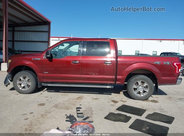 1FTEW1EP0GKD41722 2016 FORD F150 Burgundy 