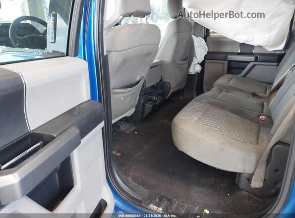 1FTEW1EP0HFA54164 2017 FORD F150 Blue VIN კოდის სტიკერის ხედი