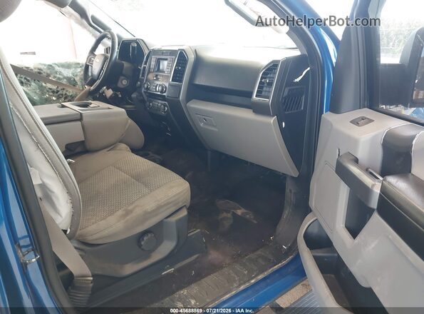 1FTEW1EP0HFA54164 2017 FORD F150 Blue წინა სალონის ხედი
