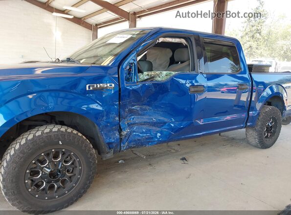 1FTEW1EP0HFA54164 2017 FORD F150 Blue წინა ხედი