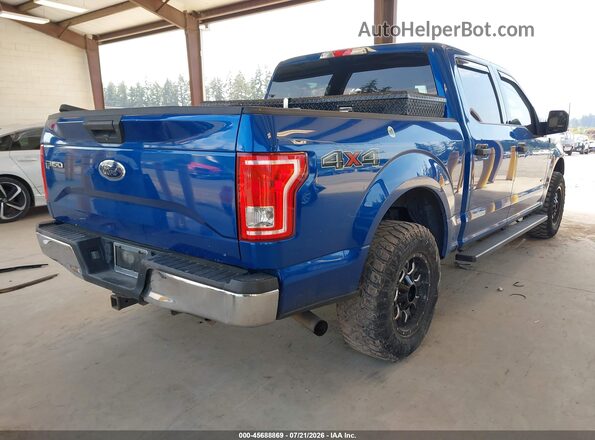 1FTEW1EP0HFA54164 2017 FORD F150 Blue უკანა მარჯვენა