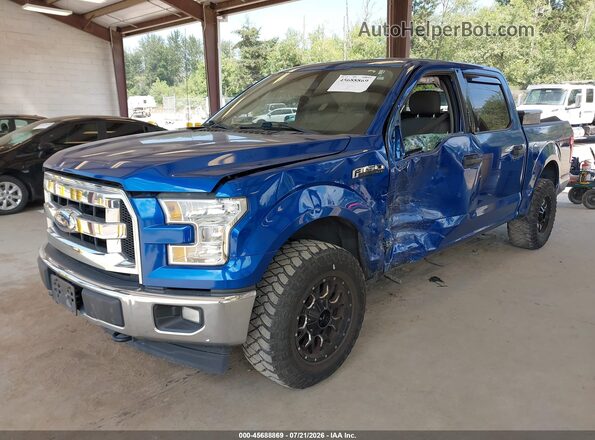 1FTEW1EP0HFA54164 2017 FORD F150 Blue წინა მარცხენა ხედი სამი მეოთხედიდან