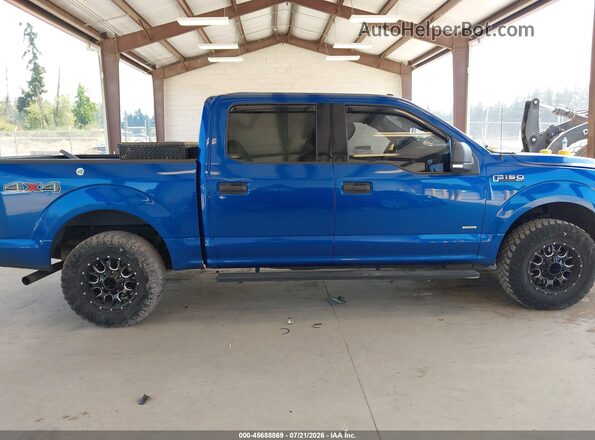 1FTEW1EP0HFA54164 2017 FORD F150 Blue უკანა სალონის ხედი