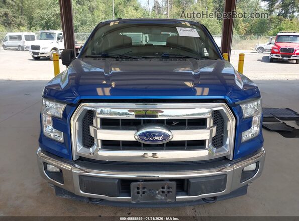 1FTEW1EP0HFA54164 2017 FORD F150 Blue ხელსაწყოთა პანელის ხედი