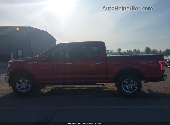 1FTEW1EP0HFB31485 2017 FORD F150 Red Widok wnętrza 360 stopni