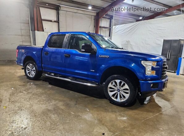 1FTEW1EP0HFC27696 2017 FORD F150 Синий Передняя правая четверть