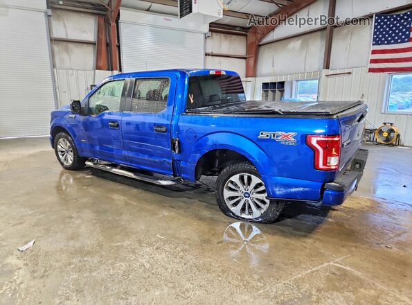 1FTEW1EP0HFC27696 2017 FORD F150 Синий Задняя левая четверть