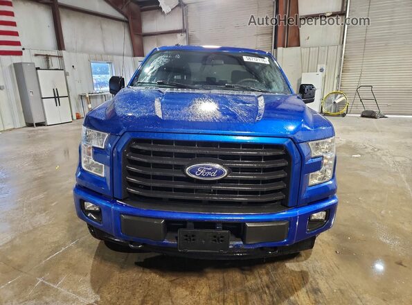 1FTEW1EP0HFC27696 2017 FORD F150 Синий Вид спереди