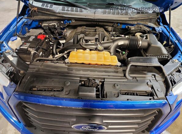 1FTEW1EP0HFC27696 2017 FORD F150 Синий Вид задней части салона