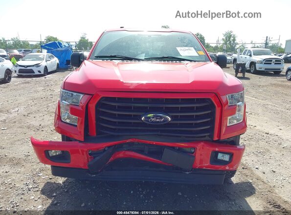 1FTEW1EP0HKD92204 2017 FORD F150 Красный Вид щитка приборов