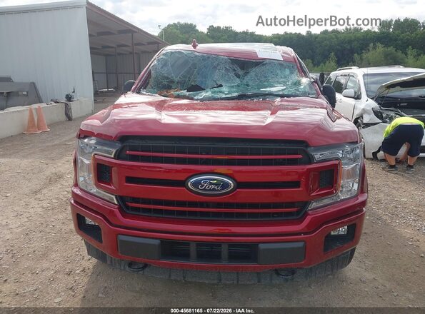 1FTEW1EP0JFA29674 2018 FORD F150 Maroon Widok z przodu