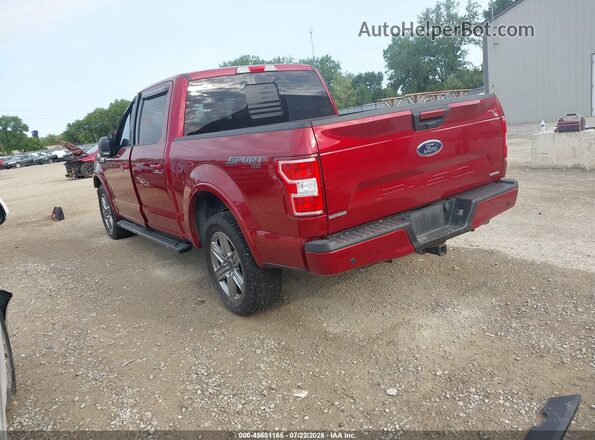 1FTEW1EP0JFA29674 2018 FORD F150 Maroon Tył lewy