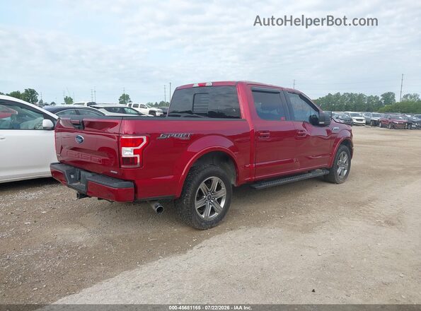 1FTEW1EP0JFA29674 2018 FORD F150 Maroon Tył prawy