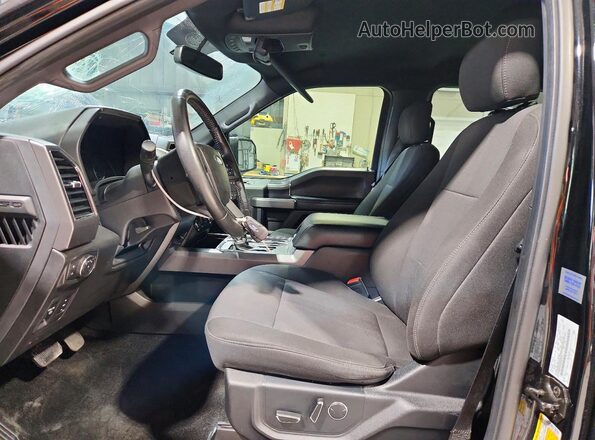 1FTEW1EP0JFA61119 2018 FORD F150 Black Front interior view