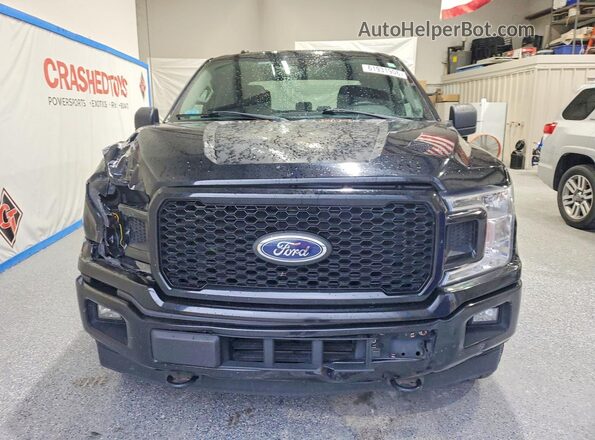 1FTEW1EP0JFB36983 2018 FORD F150 Black Widok z przodu