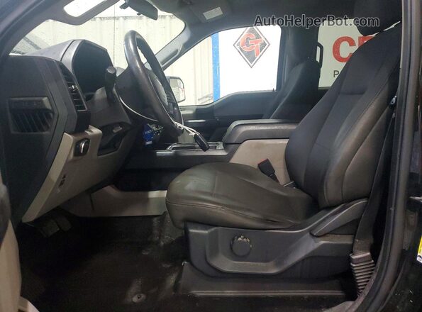 1FTEW1EP0JFB36983 2018 FORD F150 Black Widok wnętrza z przodu