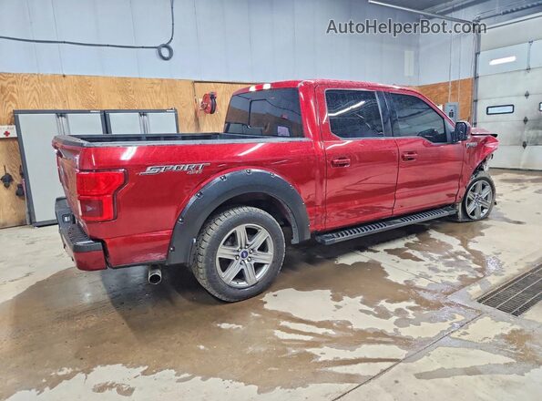 1FTEW1EP0JFB99100 2018 FORD F150 Burgundy Tył prawy