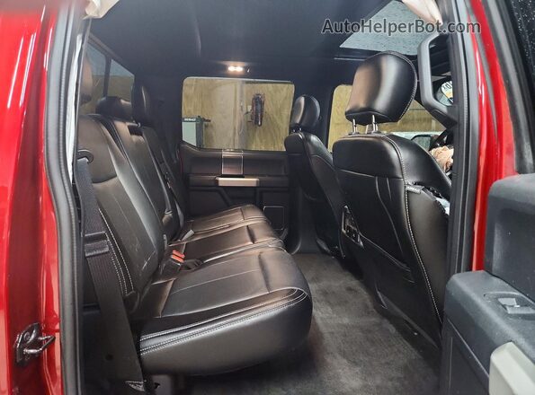 1FTEW1EP0JFB99100 2018 FORD F150 Burgundy Widok tylnych siedzeń