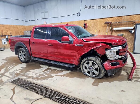 1FTEW1EP0JFB99100 2018 FORD F150 Burgundy Przód prawy