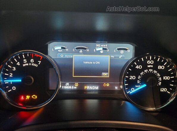 1FTEW1EP0JFB99100 2018 FORD F150 Burgundy Widok zestawu wskaźników