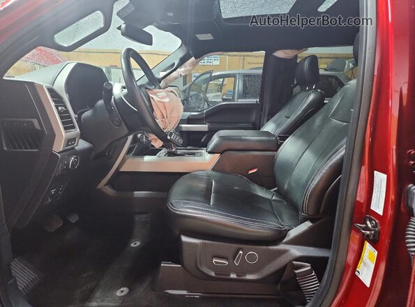 1FTEW1EP0JFB99100 2018 FORD F150 Burgundy Widok wnętrza z przodu