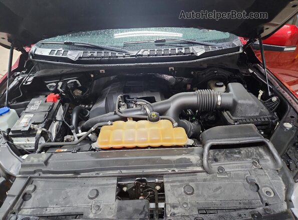 1FTEW1EP0JFB99100 2018 FORD F150 Burgundy Widok wnętrza z tyłu