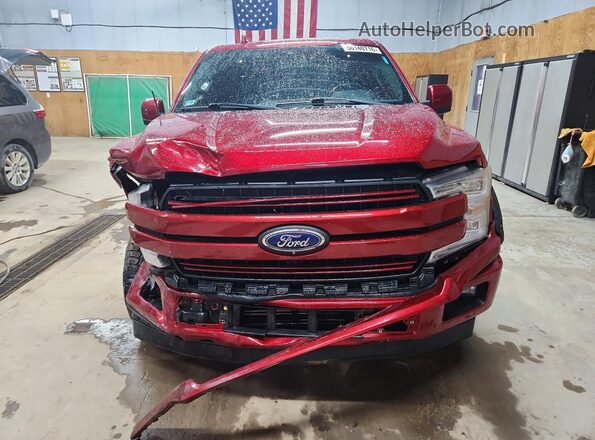 1FTEW1EP0JFB99100 2018 FORD F150 Burgundy Widok z przodu